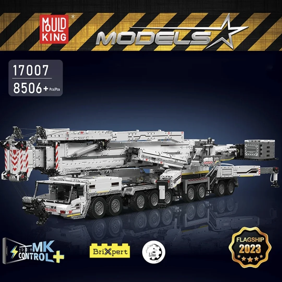 MOULD KING 17008 17007 City LTM11200 Crane Model MOC Bricks Building Blocks Bricks Toy Educational Toys for Kids Birthday Gift